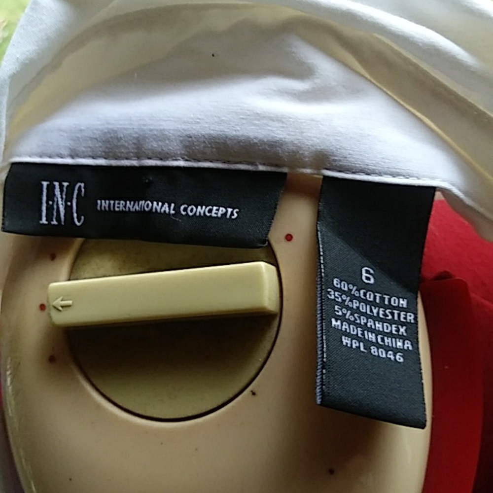 INC Fitted Cotton blend Stretch Shirt - Picture 7 of 8